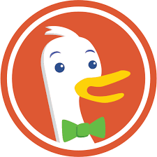 the logo of duckduckgo