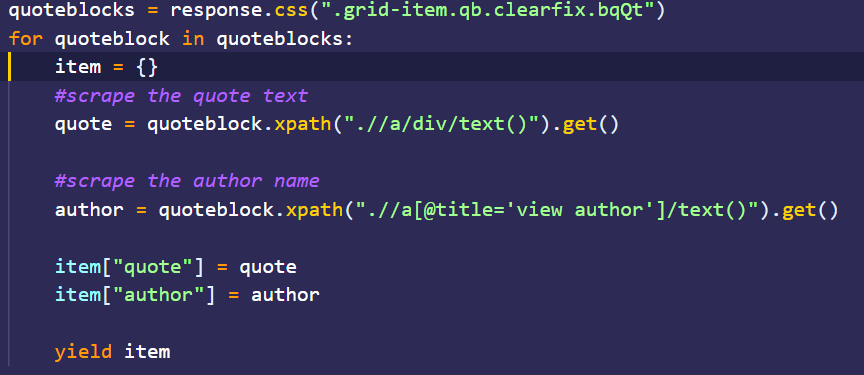 Main Spider Code